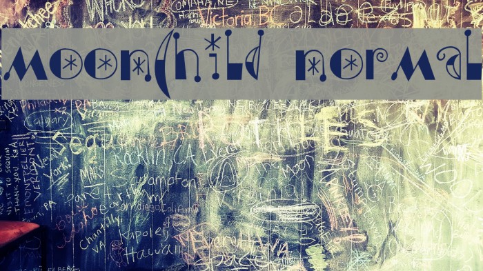 Moonchild Normal फ़ॉन्ट examples