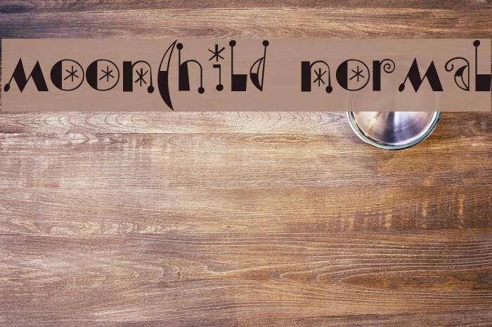 Moonchild Normal फ़ॉन्ट examples