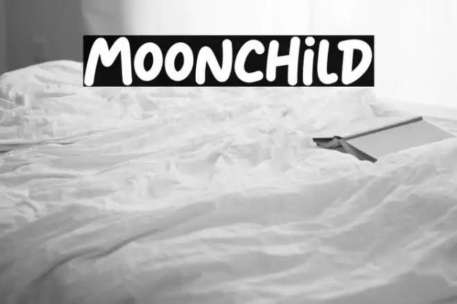 Moonchild Font examples