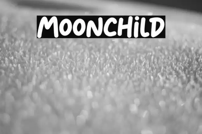 Moonchild Font examples