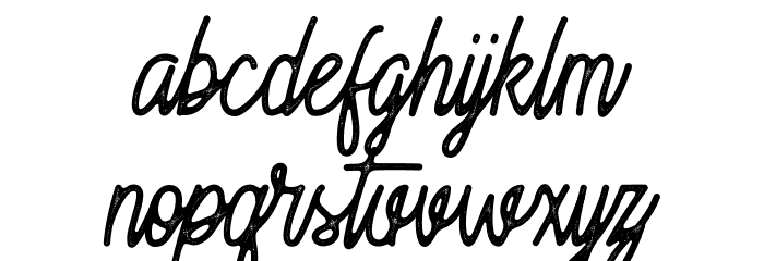 Moonchrome Rough Шрифта строчной