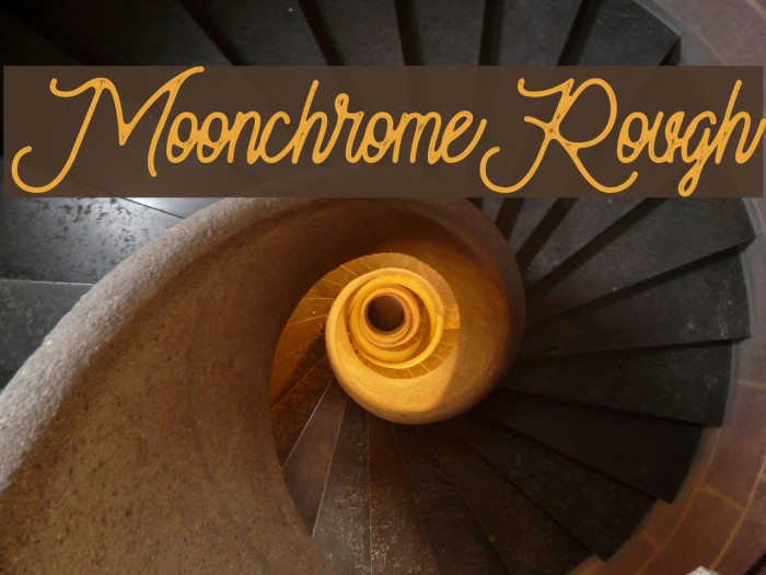 MoonchromeRough Font examples