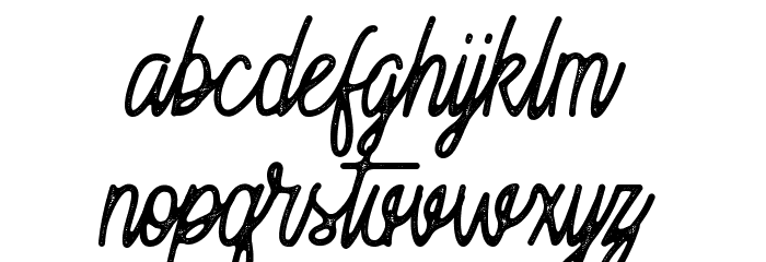 MoonchromeRough Font LOWERCASE