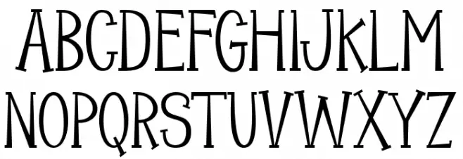 Mooncrato Font UPPERCASE