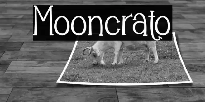 Mooncrato Font examples
