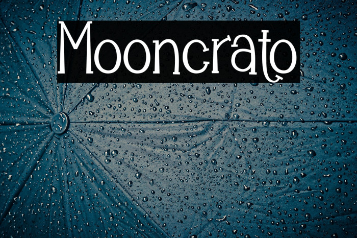 Mooncrato Шрифта examples