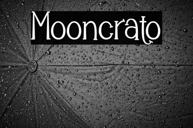Mooncrato Font examples