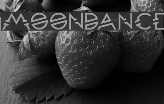 Moondance Font examples