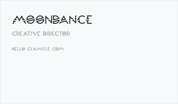 Moondance Business Card
