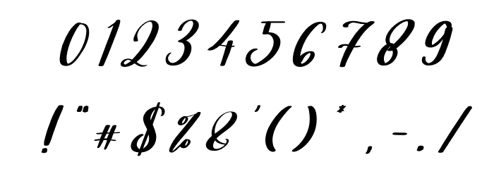Moonday Italic Font OTHER CHARS