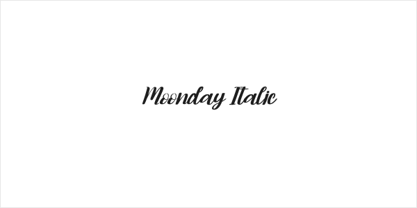 Moonday Italic Logo