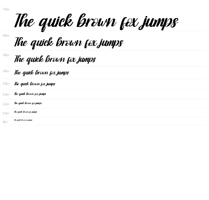 Moonday Italic Waterfall