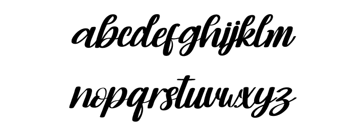 Moonday Italic Font LOWERCASE