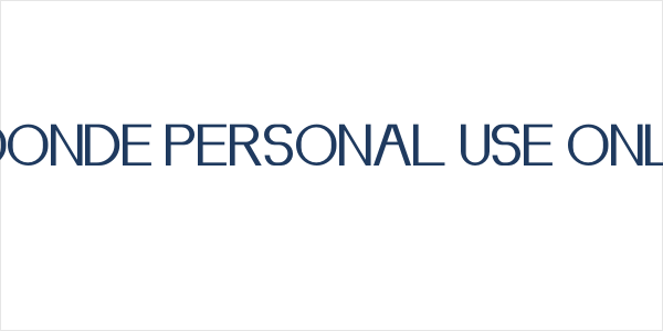 Moonde PERSONAL USE ONLY! Logo