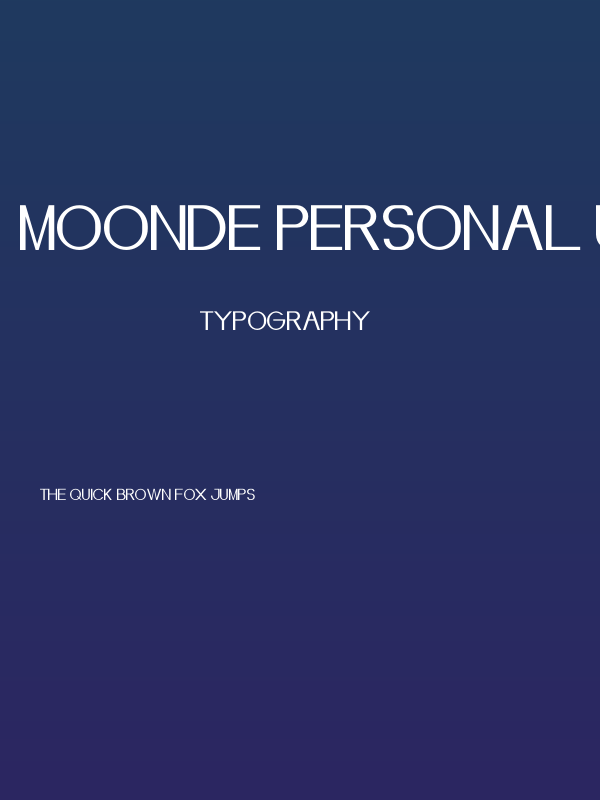 Moonde PERSONAL USE ONLY! Poster