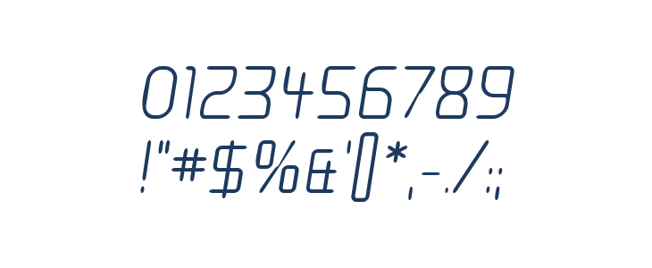 Moondog Fifteen Italic Other Characters