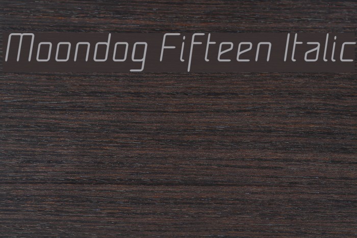 Moondog Fifteen Italic Example 3