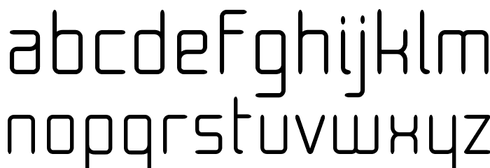 Moondog Fifteen Font LOWERCASE