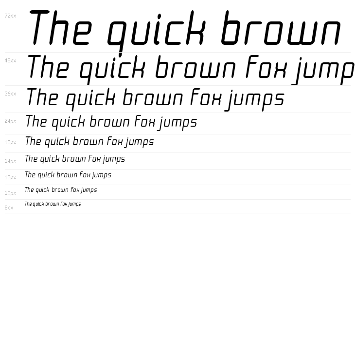 Moondog Thirty Italic Waterfall