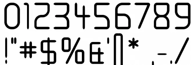 Moondog Thirty Font OTHER CHARS