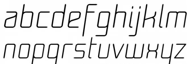 Moondog Zero Italic Polices MINUSCULES