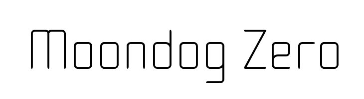 Moondog Zero  baixar fontes gratis