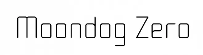 Moondog Zero  Скачать бесплатные шрифты
