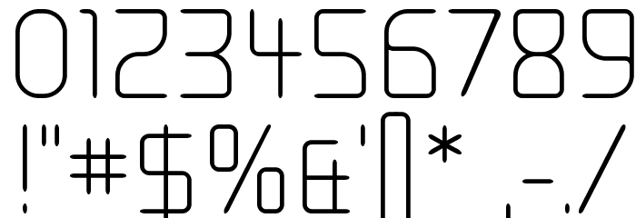 Moondog Zero Font OTHER CHARS