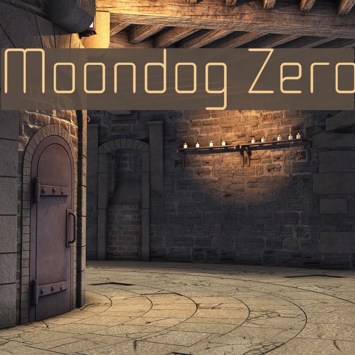 Moondog Zero Font examples