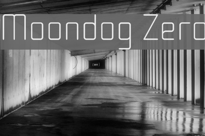 Moondog Zero Font examples