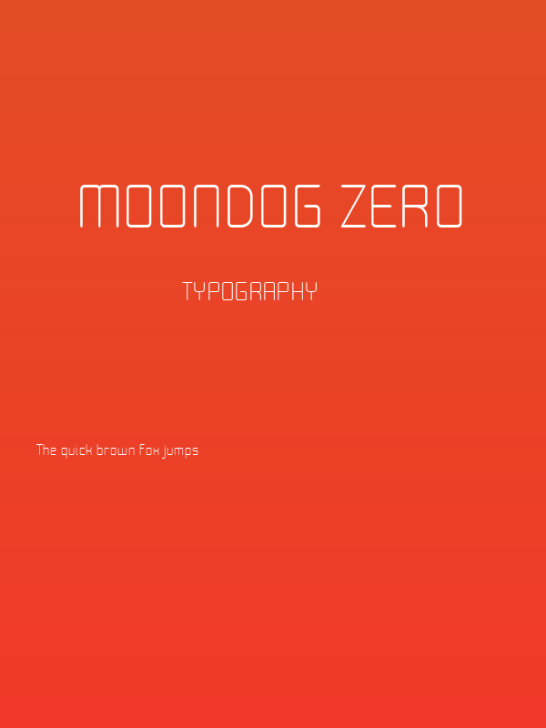 Moondog Zero Poster