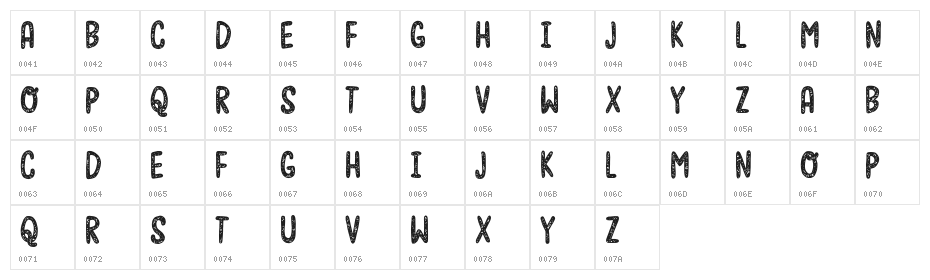 MoonfishDEMO Character Map