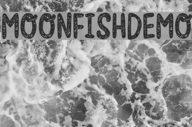 MoonfishDEMO Font examples