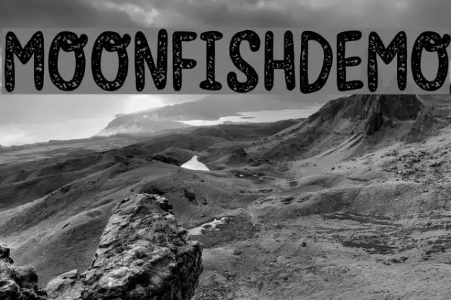 MoonfishDEMO Font examples