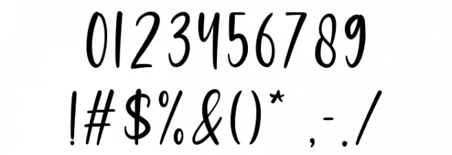 Moonflowers Font OTHER CHARS