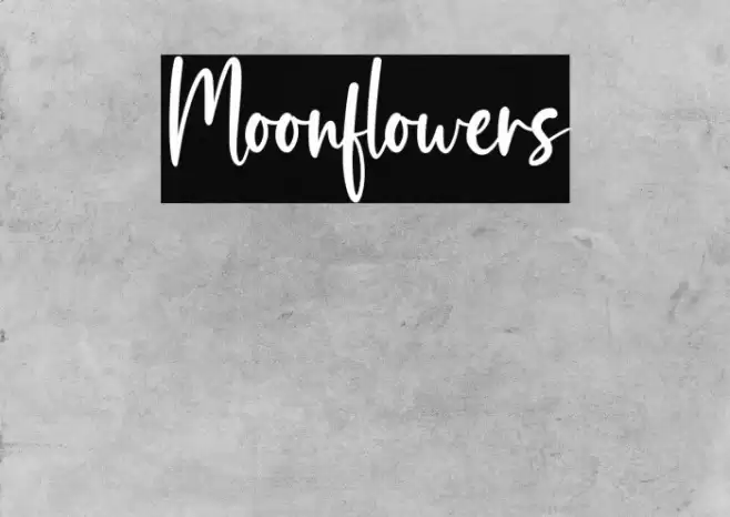 Moonflowers Font examples