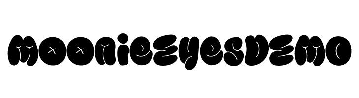 Moonie Eyes DEMO  Frei Schriftart Herunterladen