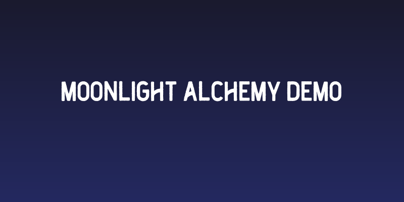 Moonlight Alchemy DEMO Social Header