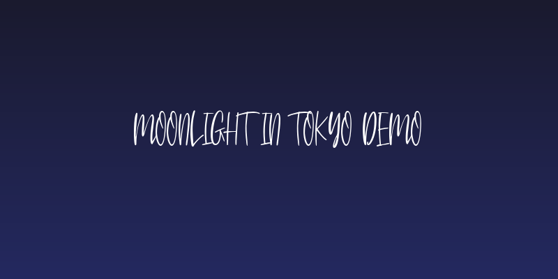 Moonlight In Tokyo Demo Social Header