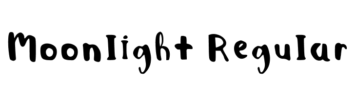 Moonlight Regular  font caratteri gratis