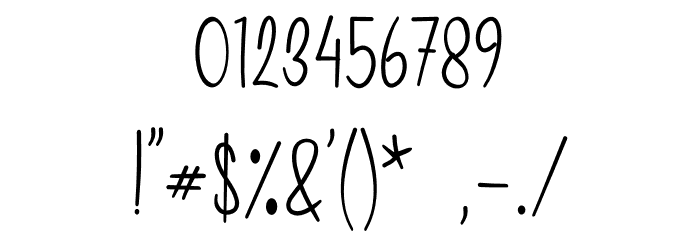 Moonlight Rotter Font OTHER CHARS