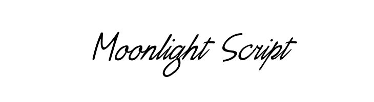 Moonlight Script  フリーフォントのダウンロード