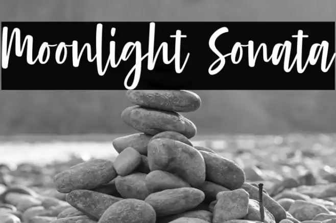 Moonlight Sonata Font examples