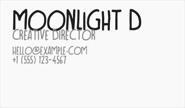 Moonlight D Business Card