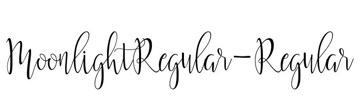 MoonlightRegular-Regular  Frei Schriftart Herunterladen