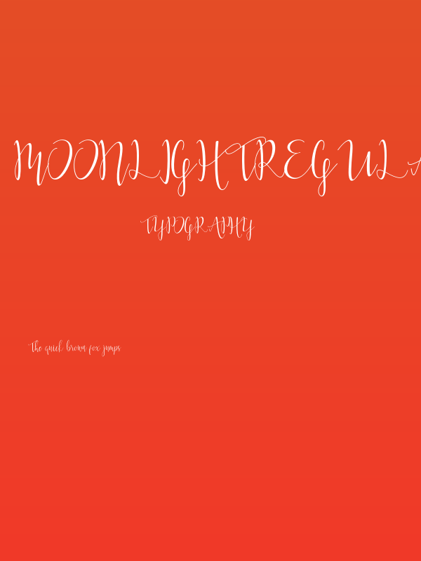 MoonlightRegular-Regular Poster