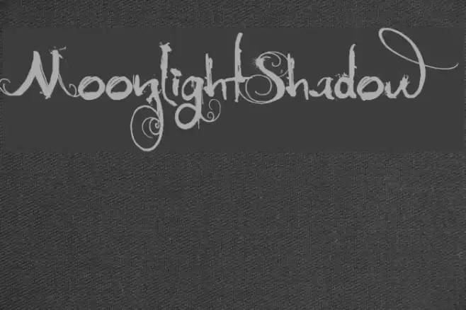 MoonlightShadow Font examples