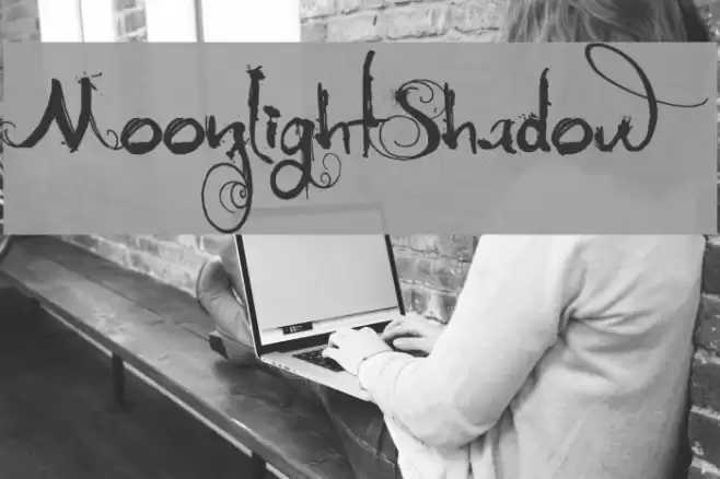MoonlightShadow Font examples