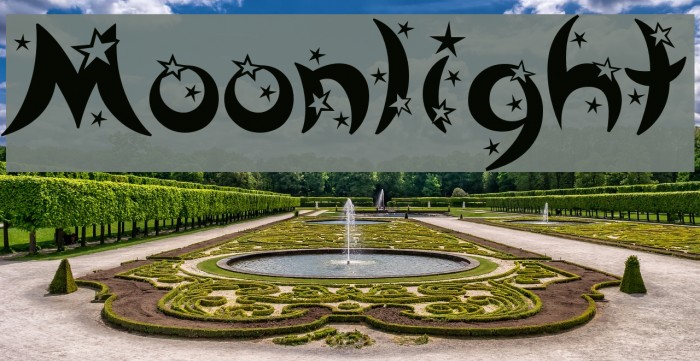 Moonlight Font examples