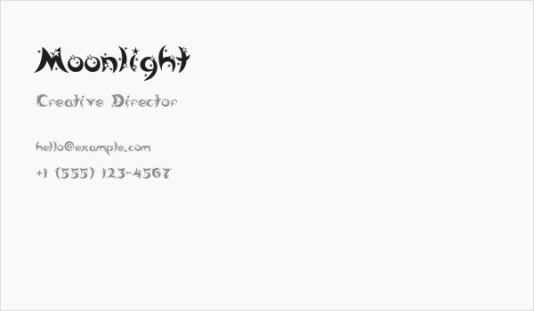 Moonlight Business Card